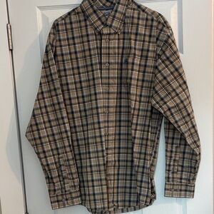 Cinch Men's Brown Plaid Button-Down Shirt